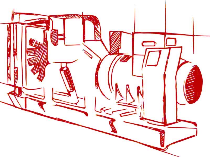Высоковольтный дизельный генератор АД1600-Т6300-1Р (Baudouin)
